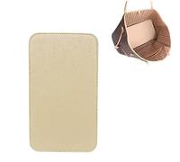 ZARSIO Handbag Base Shaper Leather Liner Board Compatible With Speedy 30 Tote Purse 12 x 6 Inch Bottom Shaper Pad Arc Corner Insert (Beige)