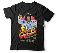 ZARUFT Men's Short Sleeveexual Chocolate Randy Watson Tshirt - Coming to America - Eddieurphyhirt Top Sweatshirt S Black XL