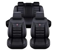 ZARUXCHA Car Seat Covers Full Set 5 Seat for Toyota Corolla Hybrid 2020-2024, Leather Seat Covers Luxury Seat Cover Front and Rear Seat Protectors, Leather Car Seat Covers Waterproof(A(Black))
