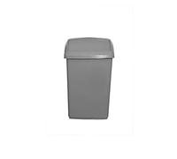 ZARVICZONIA 10L/30L/50L Premium Plastic Swing Bins Durable For Kitchen Bathroom Rubbish Office Room Trash Rubbish Recycling and General Waste (Grey, 50 Litre)