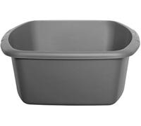 ZARVICZONIA Stylish Durable Plastic Items Dish Drainer,Rectangular Bowl,Round Bowl,Cutlery Drawer Organiser,Bullet Bins and Cutlery Tray for Home/Office and Kitchen. (Grey Rectangular Bowl)