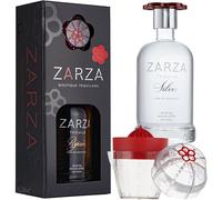 Zarza Silver Blanco Tequila 750ml, 40% Alc/Vol (80 Proof), Made from 100% Blue Weber Agave - Complete Gift Set with Zarza Cocktail Juicer - Authentic Boutique Tequilera