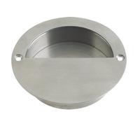 ZAS41SS Half Moon Flush Pull 75mm Dia SSS From The Door Handle Store by Zoo Hardware