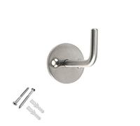 ZAS74SS Circular Single Robe Hook Satin Stainless Steel from The Door Handle Store
