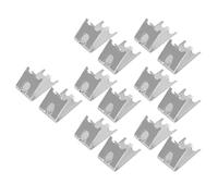 ZASCHMOY 1.5mm Thick Refrigerator Rack Clamps, 14 Pieces, 304 Stainless Steel Support Clamps, Suitable for Freezers, Resistant, High Load-Bearing Capacity, Easy to Install,