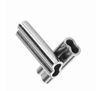 ZASCHMOY 100pcs 1.4mm Double Drum Copper Tube Crimp Wire Leader Sleeves - High Grade Fishing Line Sleeves for Trolling & Bottom Fishing Rigs (1.2mm*10mm)