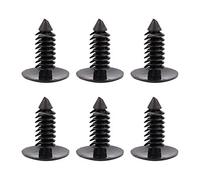 ZASCHMOY 100pcs Car Door Trim 7.5mm Hole Plastic Push in Rivets Fastener Black - Durable Nylon Rivets for Automotive Bumper, and Trim Replacement