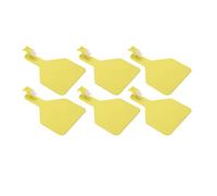 ZASCHMOY 100pcs Reusable Livestock Ear Tag - Thickened TPU Animal Ear Labels for Cattle, Yaks, Horses, and Camels - Easy Identification & Management, Bright Colors (Yellow)
