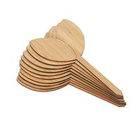 ZASCHMOY 10pcs Plant Labels Made from Material - Easy Writing Garden Markers - 1/8 in Thick T-Shape Plant Signs for Gardening Enthusiasts (Leaf Shape)