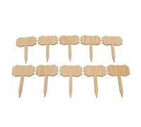 ZASCHMOY 10pcs Plant Labels Made from Material - Easy Writing Garden Markers - 1/8 in Thick T-Shape Plant Signs for Gardening Enthusiasts (lace Shape)