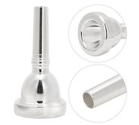 ZASCHMOY 12C Silver Plated Brass Alto Trombone Mouthpiece - Durable Design for Musicians - Ideal for Beginners and Professionals