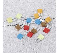 ZASCHMOY 15pcs Car Circuit Assorted Kit - Includes 5A 7.5A 10A 15A 20A Blades for Automotive Use