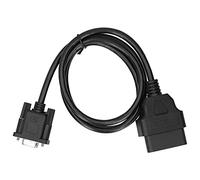 ZASCHMOY 16-Pin OBD2 to RS232 DB9 Car Diagnostic Interface Adapter Extension Cable - Durable & Waterproof Diagnostic Tool Connector for Pro & DIY
