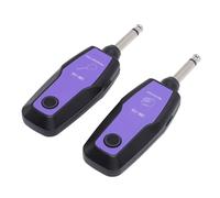 ZASCHMOY 2.4GHz Wireless Guitar System, 98FT Transmission Range, 4-Channel Rechargeable Guitar Transmitter and Receiver, Suitable for Electric Guitars, Bass, and Ukuleles