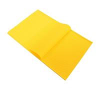 ZASCHMOY 2 PCS Silicone Beeswax Press Sheets for Making - Flexible Beekeeper Equipment - 5.4mm Thickness, Suitable for Various Beeswax Products - 450x285mm & 423x270mm (Yellow)