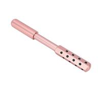 ZASCHMOY 24 Stone Facial Roller 6 Sided Rotating Germanium Stone Beauty Massage Roller for Face Neck Chin Cooling Skin Care Aluminum Alloy Sculptor (Pink Gold)