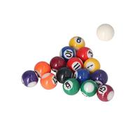 ZASCHMOY 25mm Mini Billiard Ball Set - 16 Pcs Style Resin Pool Table Balls for Kids & Family - Durable, Lightweight & Perfectly Balanced Table Accessories