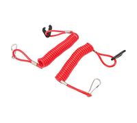 ZASCHMOY 2PCS Marine Outboard Emergency Kill Switch Safety Lanyard 150cm/59in Replacement for Yamaha, Parsun Engine