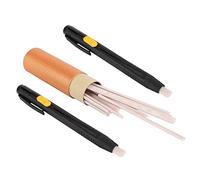 ZASCHMOY 2pcs Pen Holder 20 Wax Refill Auto Vanishing Leather Fabric Marker Disappear Pens - Adjustable Length, Ergonomic Design, Great for Artists & Crafters