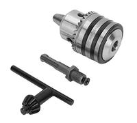ZASCHMOY 3.0-16MM Bilateral Key Type Drill Chuck Adapter Kit 1/2-20UNF with Round Shank Adapter - High Tooling for Electric Drills