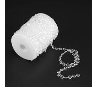 ZASCHMOY 30m Acrylic Crystal String Beads - Transparent Decorative Beaded Curtains, Perfect for Weddings, Birthday Parties, DIY Crafts, Romantic and Elegant, the Perfect choice. (AB Color)