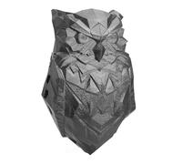 ZASCHMOY 3D Animal Wall Light with Owl Design, 3D Printed LED Wall Lamp for Hallways, Balconies, and Entrances, Black Sconce Decor for Indoor and Outdoor Spaces (Black)