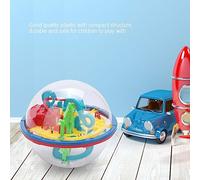 ZASCHMOY 3D Spherical Maze Ball Puzzle for Kids - Interactive Intelligence Training Tool and Balance Game Toy with Compact Plastic Design