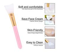 ZASCHMOY 3pcs Facial Brush Soft Silicone Makeup Brushes Skin Care Red Yellow Blue for Face Care Applicable Scene (Red+Blue)
