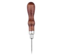 ZASCHMOY 4 in 1 Wooden Handle Leather Stitching Sewing Awl Set - Durable Hole Punch Tool for DIY Leathercraft - Ideal for Beginners & Amateurs