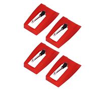 ZASCHMOY 4-pack of Record Player Pins - Premium Ceramic Tips, Compatible with Crosley, ION, and Victrola, Easy installation.