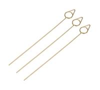 ZASCHMOY 40 PCS Floral Card Holder Picks, Gold Cone Shaped Gift Card Bouquet Holders with Tapered Design, for Photos Memo Name Cards Decorative Elements