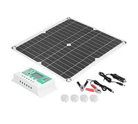ZASCHMOY 40W 18V Monocrystalline Flexible Solar Panel and 20A Solar Charge Controller Kit are Suitable for Outdoor Travel, Offering High Conversion Efficiency and Portability.