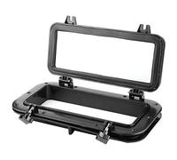 ZASCHMOY 4mm Opening Portlight Rectangular Porthole Tempered Glass Ultraviolet Resistant Window for Boat Yacht 400x200mm