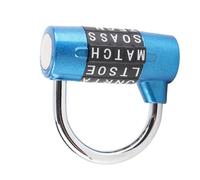 ZASCHMOY 5 Dial Digit Combination Padlock | Premium Zinc Alloy Security | Custom Code Lock for Suitcases & Gym Lockers (Blue)
