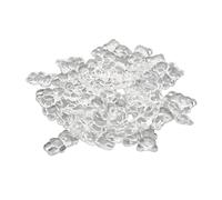 ZASCHMOY 50pcs Cute Cartoon Bear Shaped Nail Polish Color Display Card - Transparent Acrylic Nail Art Color Card for Easy Customer Choice