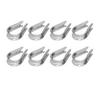 ZASCHMOY 50Pcs Wire Rope Thimble Stainless Steel Cable Rigging Tools for Shipbuilding Industry, High Strength & Resistant, Suitable for Various Applications (M6(6mm))