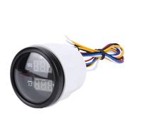 ZASCHMOY 52mm 2 in 1 Digital Water Level Sewage Gauge with White Backlight for RVs, Trucks, Boats, and Yachts - Black Dial and Bezel (Black Dial Bezel)