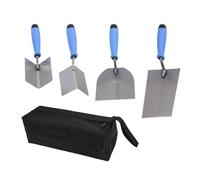 ZASCHMOY 5PCS Drywall Trowel Set, Stainless Steel and Carbon Steel Construction Tools with 1680D Oxford Tool Bag, for Plastering, Tile Spreading and Wall Finishing