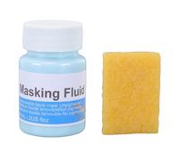 ZASCHMOY 60ml Masking Fluid, Fast Drying Easy Peel Off Blue Watercolor Painting Art Masking Liquid, with Eraser for Watercolor Calligraphy and Mixed Media Projects