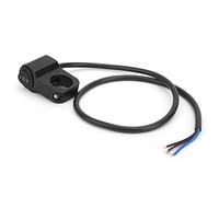 ZASCHMOY 7/8in Handlebar Switch Headlight Fog Lamp On Off Button with Colorful LED Indicator for 12V Motorcycle ATV Electric