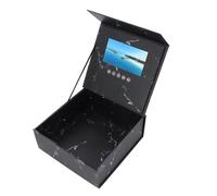 ZASCHMOY 7-inch LCD Display Electronic Video Greeting Card Gift Box, Wedding Invitation, Suitable for Christmas, Anniversary Celebrations, Birthday DIY Videos and Pictures, Unique and