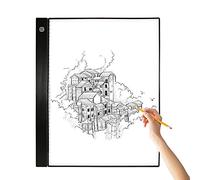 ZASCHMOY A3 LED Tracing Light Box Pad, Ultra Thin Drawing Board Copyboard with 3 Levels Dimming and Separate Scale Plate, for Artists Animation Designing Sketching Calligraphy
