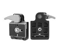 ZASCHMOY Aluminum Alloy Arrow Storage Case Clamp Adapter Plate for DSLR Camera Tripod Ball Head with 1/4in Screw, Compatible with 3/8in Thread, Stable and Convenient