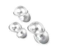 ZASCHMOY Aluminum Alloy Bath Bomb Molds - DIY Crafting Tools for Fizzy Bath Bombs and Cakes - Set of 2 to 9 Various Shapes (Type 1)