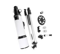 ZASCHMOY Astronomical Telescope 70mm Aperture 500mm Portable Refracting Telescope with Tripod for Adults Kids Beginners Bird Watching Nebulae Observation White ABS Alum