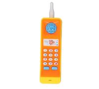 ZASCHMOY Baby Cell Phone Toy Educational Musical Toy with Retro Design and Light Up Features for Boys and Girls - Orange Simulation Learning Play Cell Phone (Yellow)