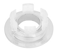 ZASCHMOY Bathroom Sink Overflow Cover - Premium Brass Circular Decor Sink Spare Hole Cover for Kitchen & Bathroom, Durable & Easy Install (Silver)