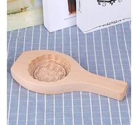 ZASCHMOY Beautiful Flower Pattern DIY Moon Cake Mold - Wood Baking Mold for Pastry and Cake Making at Home (No. 06)