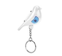 ZASCHMOY Bird LED Whistle Key Finder | Intelligent Voice Control Keychain | Premium Durable Design with LED Flashlight Functionality | Perfect for Easy Key Location | Compact Portable (White)