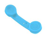 ZASCHMOY Bluetooth Telephone Handset Retro Design Wireless Mobile Phone Receiver HD Microphone Rechargeable Cordless Handset 200mAh Battery (Sky Blue)